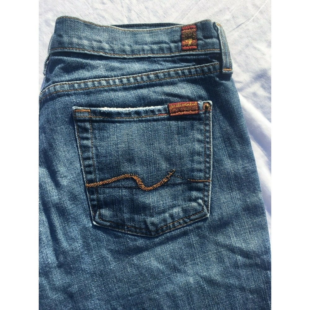 7 For All Mankind Womens Jeans Boot Cut 29x28 Made in USA